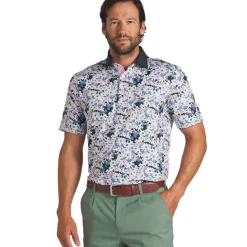 Sale PUMA Men's X Arnold Palmer Floral Golf Polo Shirt Men's Polo Shirts