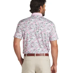 PUMA Men's X Arnold Palmer Floral Golf Polo Shirt Men's Polo Shirts