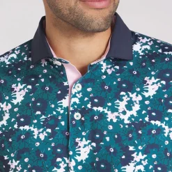 PUMA Men's X Arnold Palmer Floral Golf Polo Shirt Men's Polo Shirts