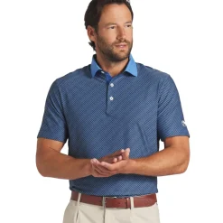 Best PUMA Men's X Arnold Palmer Jacquard Stripe Golf Polo Shirt Men's Polo Shirts