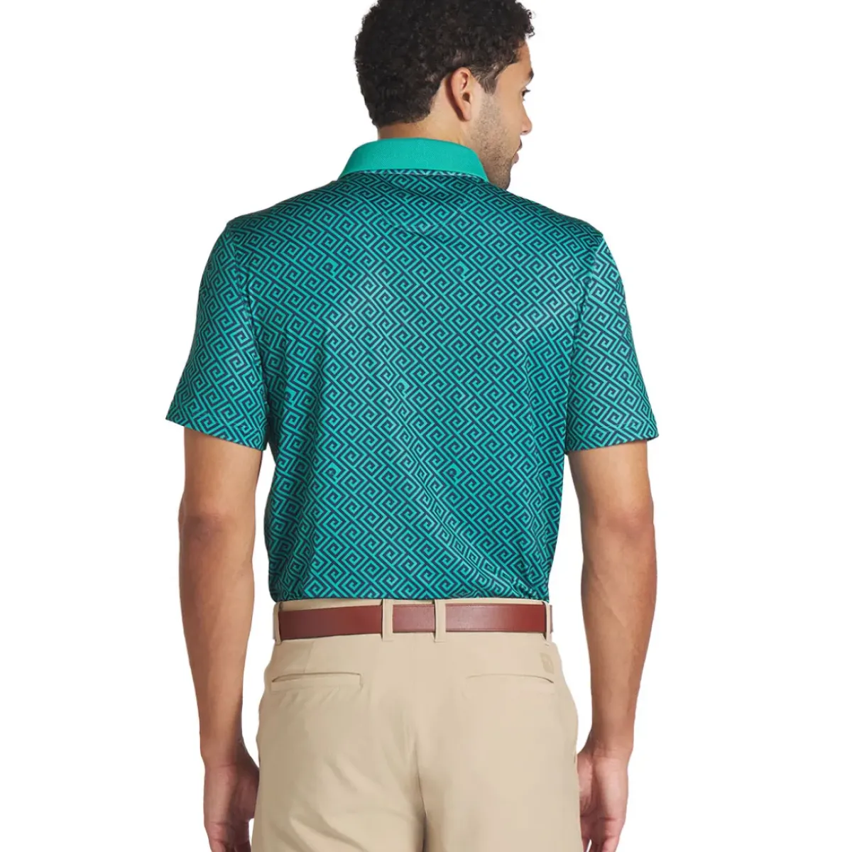 PUMA Men's X Palm Tree Crew Resort Golf Polo Shirt Men's Polo Shirts