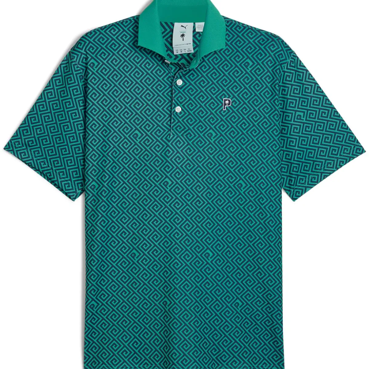 PUMA Men's X Palm Tree Crew Resort Golf Polo Shirt Men's Polo Shirts