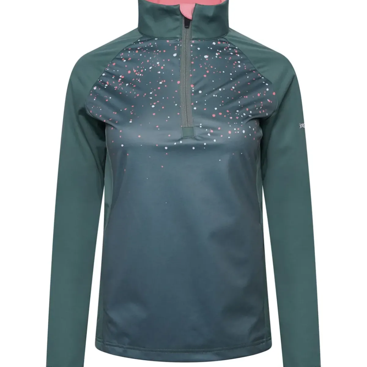 Clearance Ladies Dot Print Golf Mid Layer Ladies Midlayers|Men's Midlayers