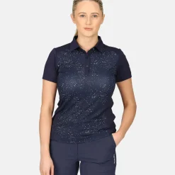 New Ladies Splatter Print Golf Polo Shirt Ladies Polo Shirts|Season Ready Collection