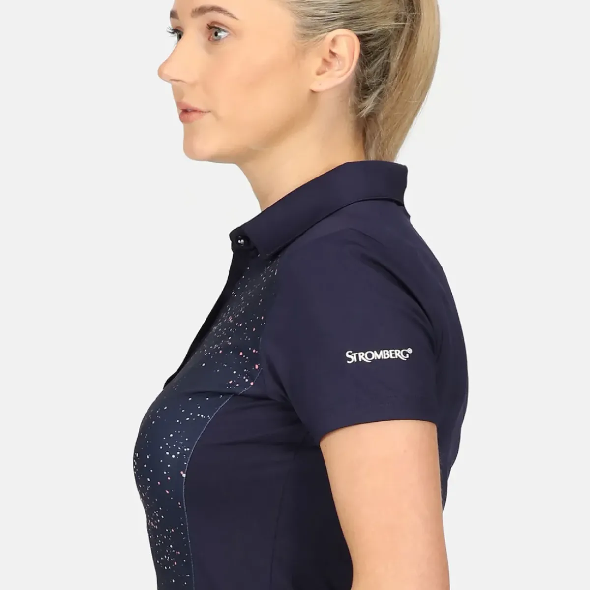 Sale Ladies Splatter Print Golf Polo Shirt Ladies Polo Shirts|Season Ready Collection