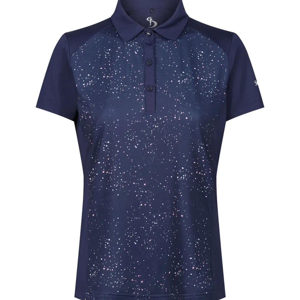Sale Ladies Splatter Print Golf Polo Shirt Ladies Polo Shirts|Season Ready Collection