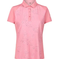 Sale Ladies Splatter Print Golf Polo Shirt Ladies Polo Shirts|Season Ready Collection