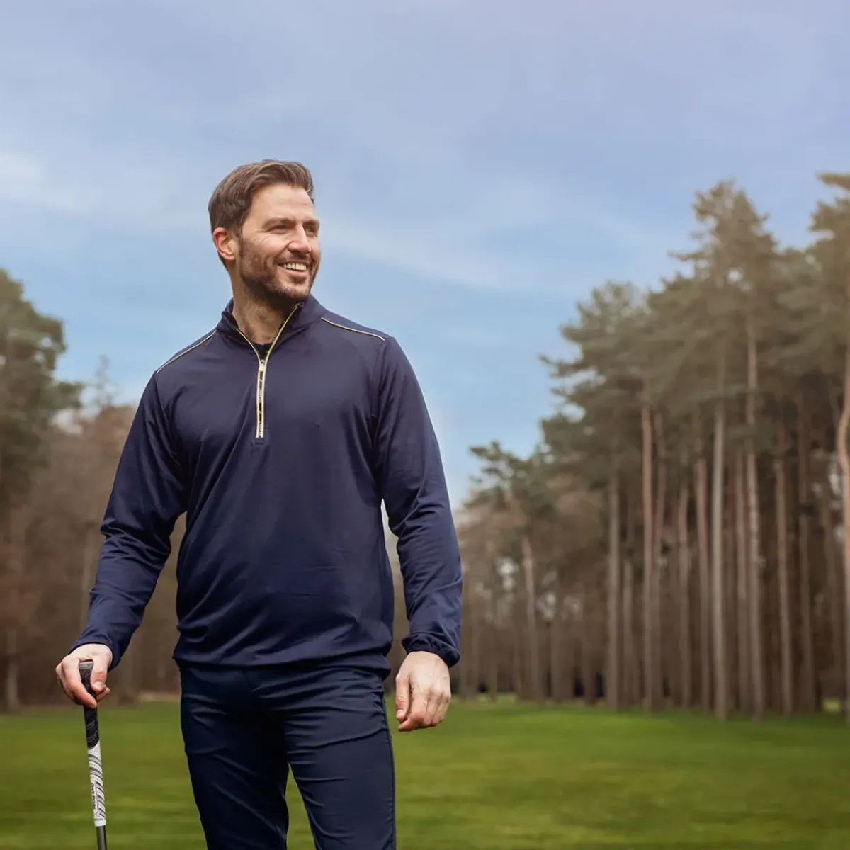 Online Men’s Segura Half Zip Golf Midlayer Men's Sweaters|Men's Midlayers