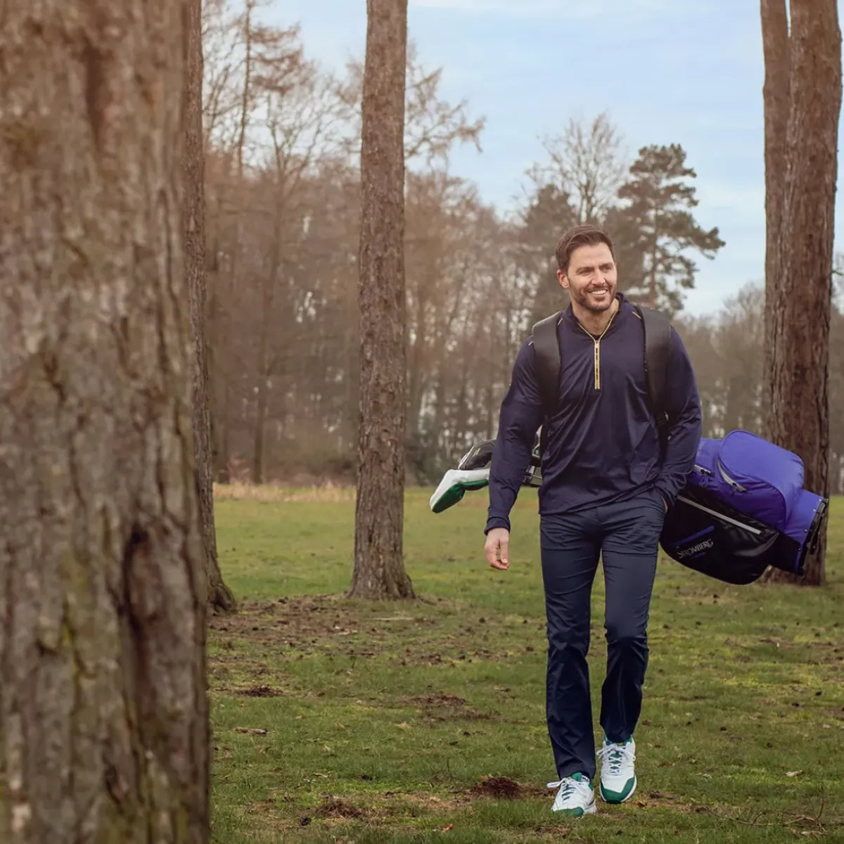 Online Men’s Segura Half Zip Golf Midlayer Men's Sweaters|Men's Midlayers