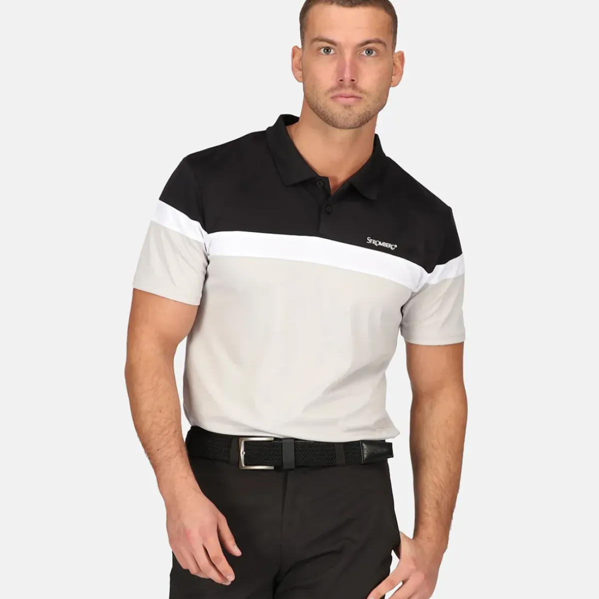 Sale Men's Eagle Stripe Golf Polo Shirt Men's Polo Shirts|Season Ready Collection