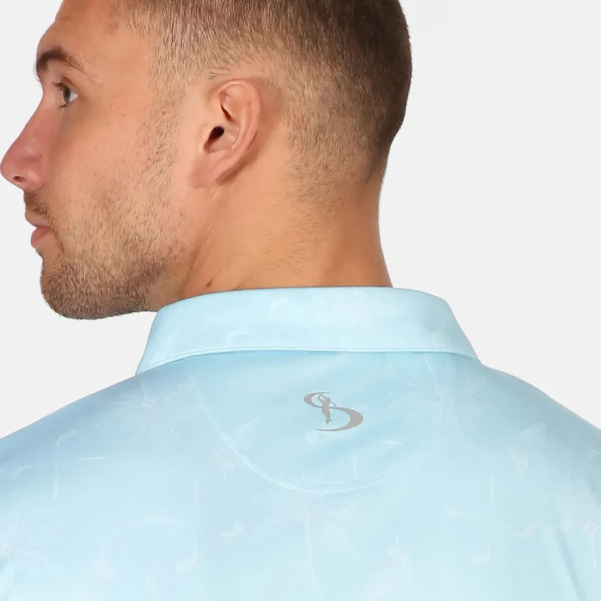 Men's Etna Print Golf Polo Shirt Men's Polo Shirts