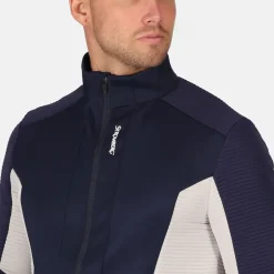 Online Men's Scratch Quilted Full Zip Golf Midlayer Men's Sweaters|Men's Midlayers