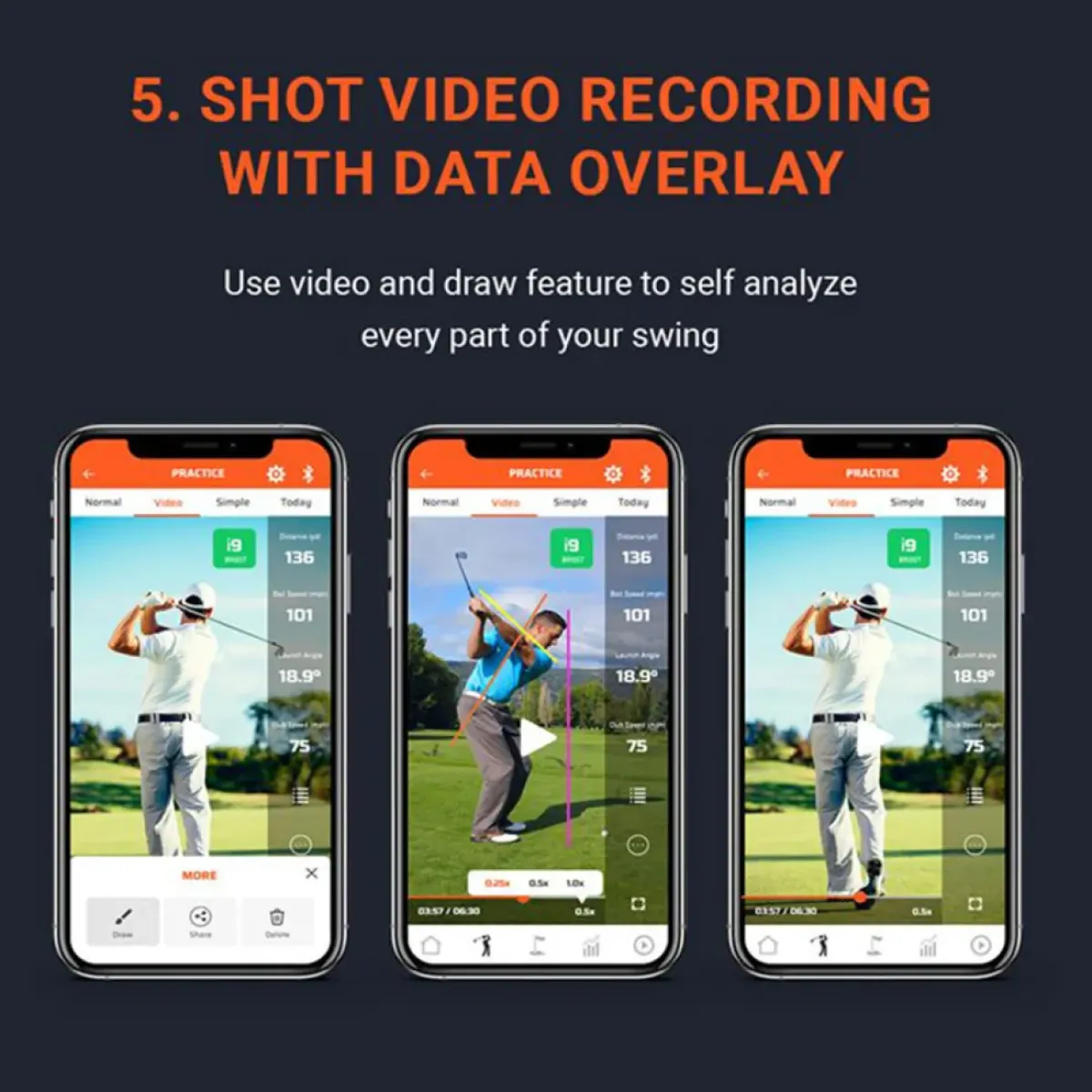 Online SC300i Golf Launch Monitor Shot/swing Trackers|Shot / Swing Trackers