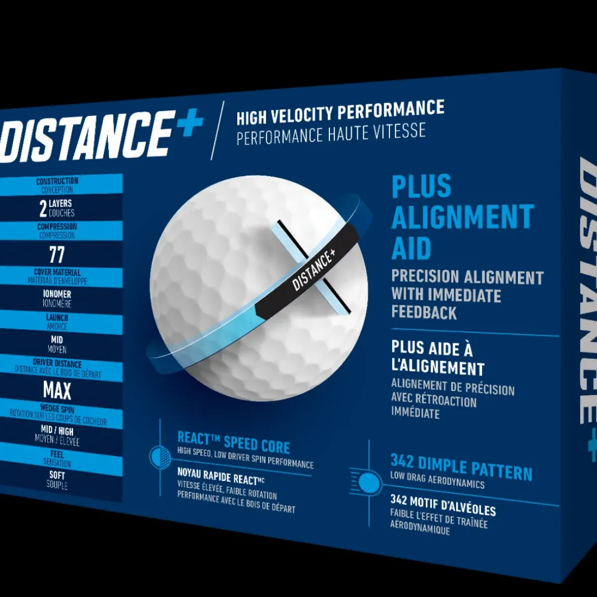 Hot Distance Plus 12 Golf Ball Pack Ladies Golf Balls
