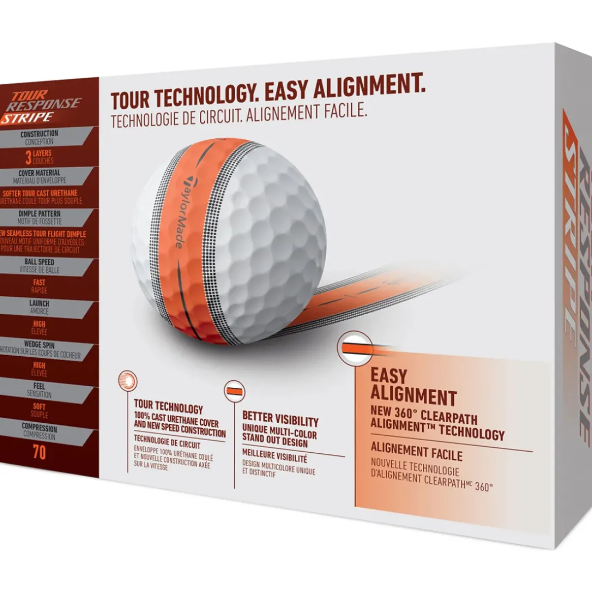 Clearance Tour Response Stripe 12 Golf Ball Pack Ladies Golf Balls