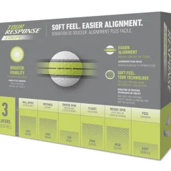 Clearance Tour Response Stripe 12 Golf Ball Pack Ladies Golf Balls|Season Ready Collection