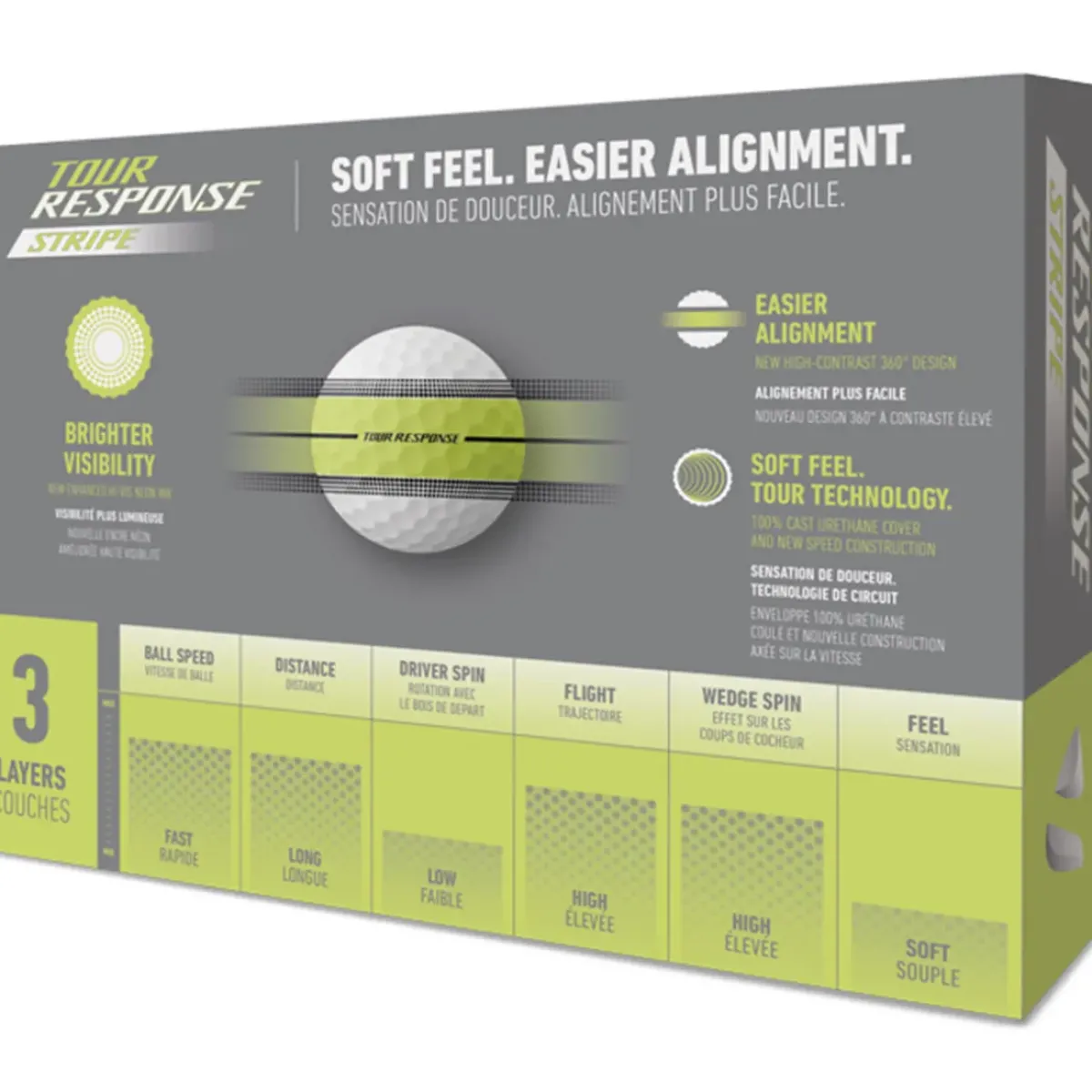 Tour Response Stripe 12 Golf Ball Pack Ladies Golf Balls|Season Ready Collection