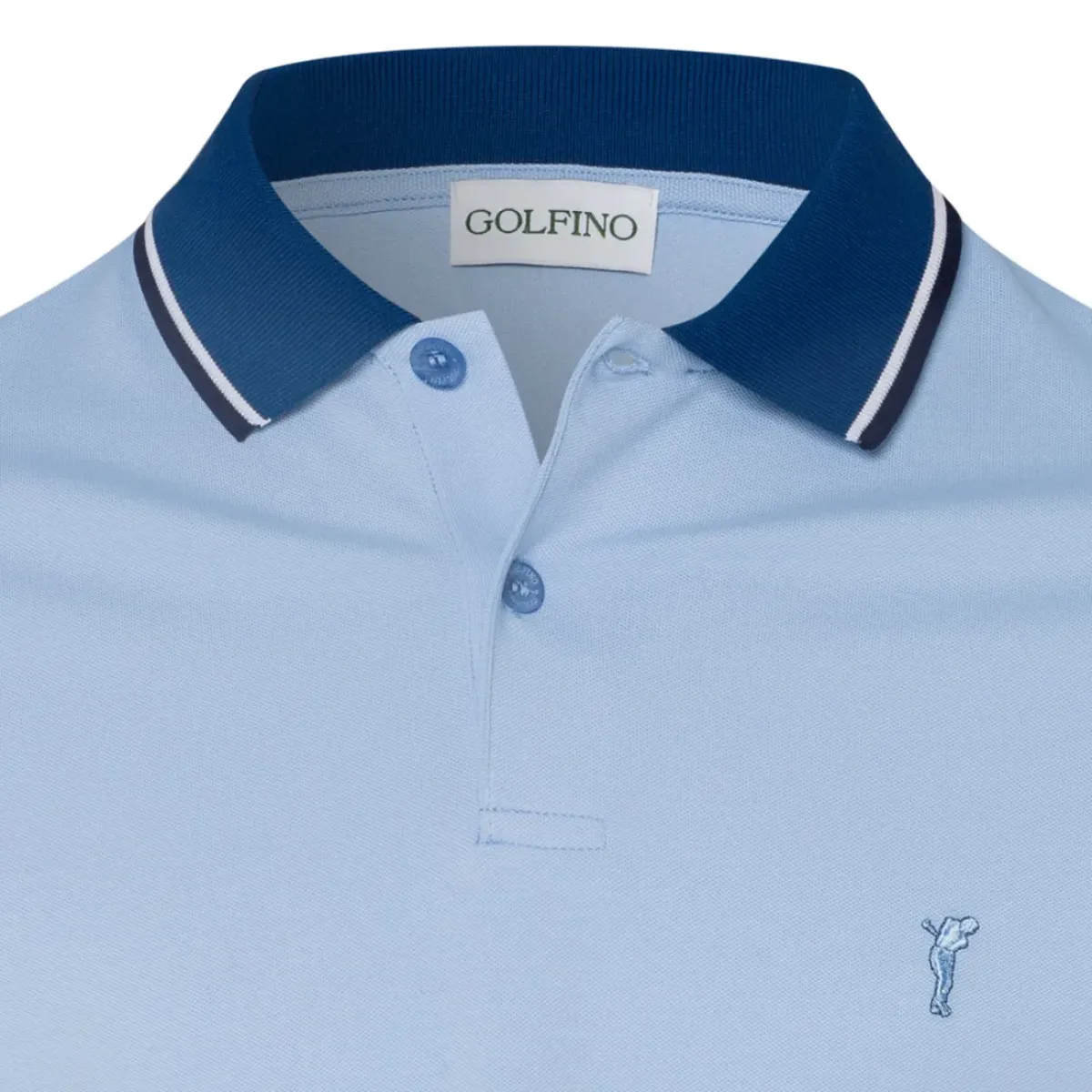 THE DEAUVILLE POLO (Sun protec Men 543 56 BLU Men's Polo Shirts