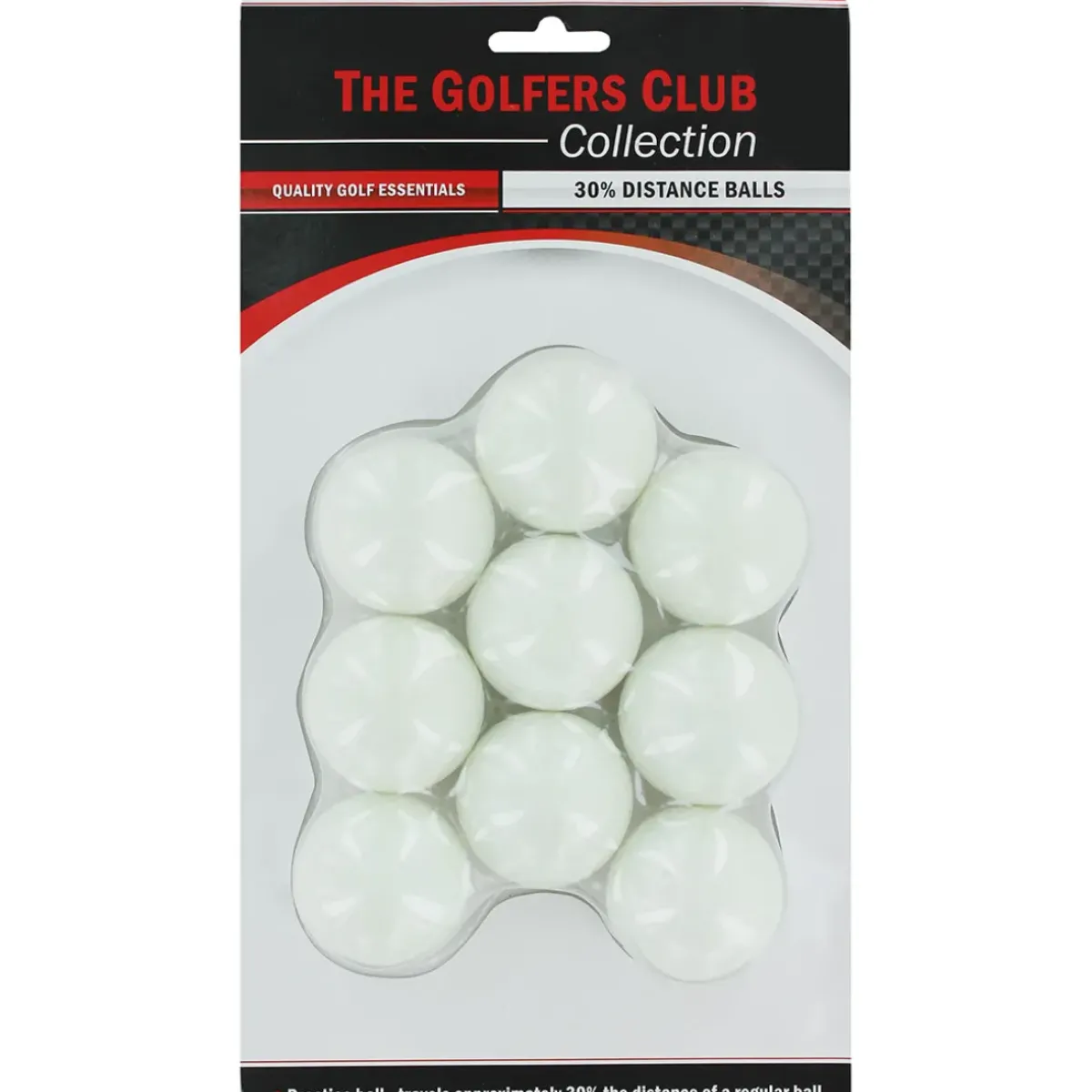 Discount 30% Distance 9 Golf Ball Pack Practice Golf Balls