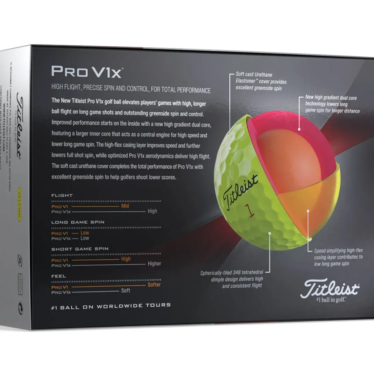 Outlet Pro V1x 12 Golf Ball Pack Ladies Golf Balls