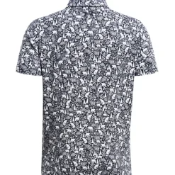 Junior Playoff 3.0 Bear Botanic Printed Golf Polo Shirt Junior Polo Shirts