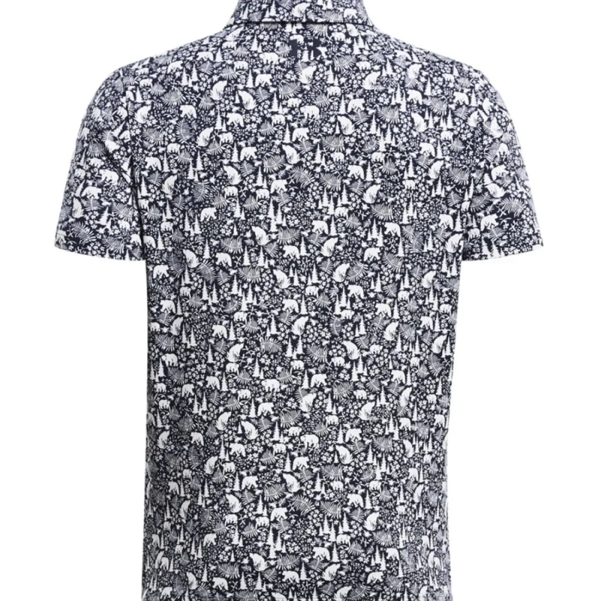 Junior Playoff 3.0 Bear Botanic Printed Golf Polo Shirt Junior Polo Shirts