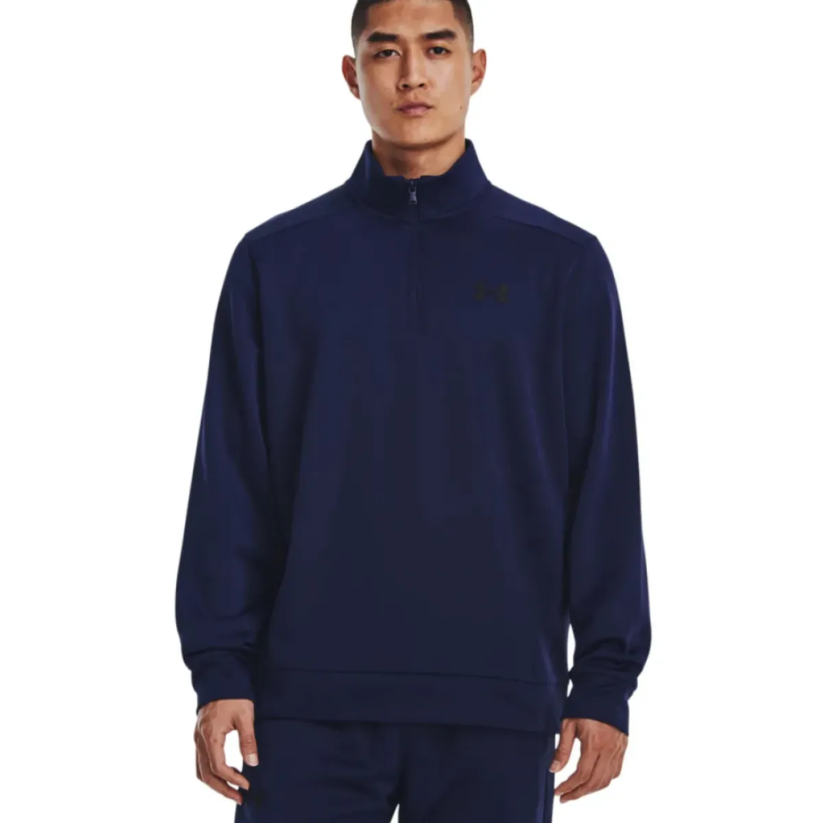 New Men's Armour Fleece Half Zip Golf Midlayer Men's Sweaters|Men's Midlayers