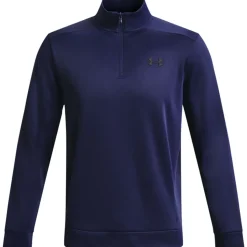 New Men's Armour Fleece Half Zip Golf Midlayer Men's Sweaters|Men's Midlayers