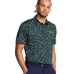 Best Men's Playoff 3.0 Open Floral Printed Golf Polo Shirt Men's Polo Shirts