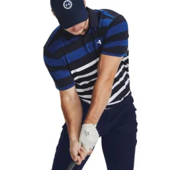 Online Men's Playoff 3.0 Rugby YD Stripe Golf Polo Shirt Men's Polo Shirts