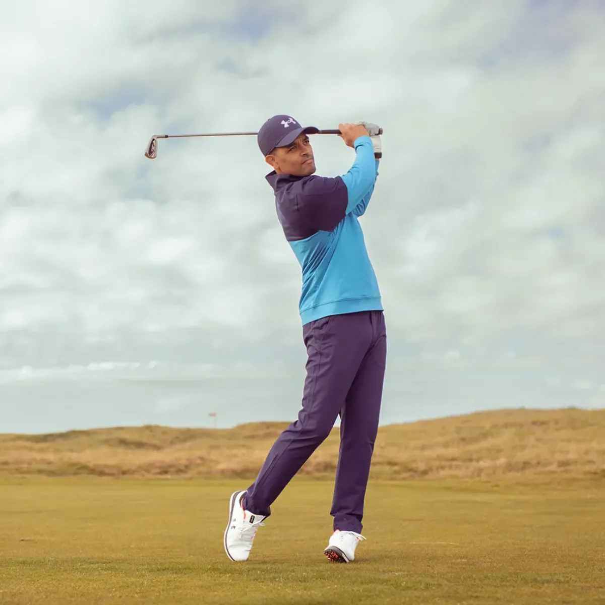 Clearance Men's Storm Half Zip Golf Midlayer Men's Sweaters|Men's Midlayers