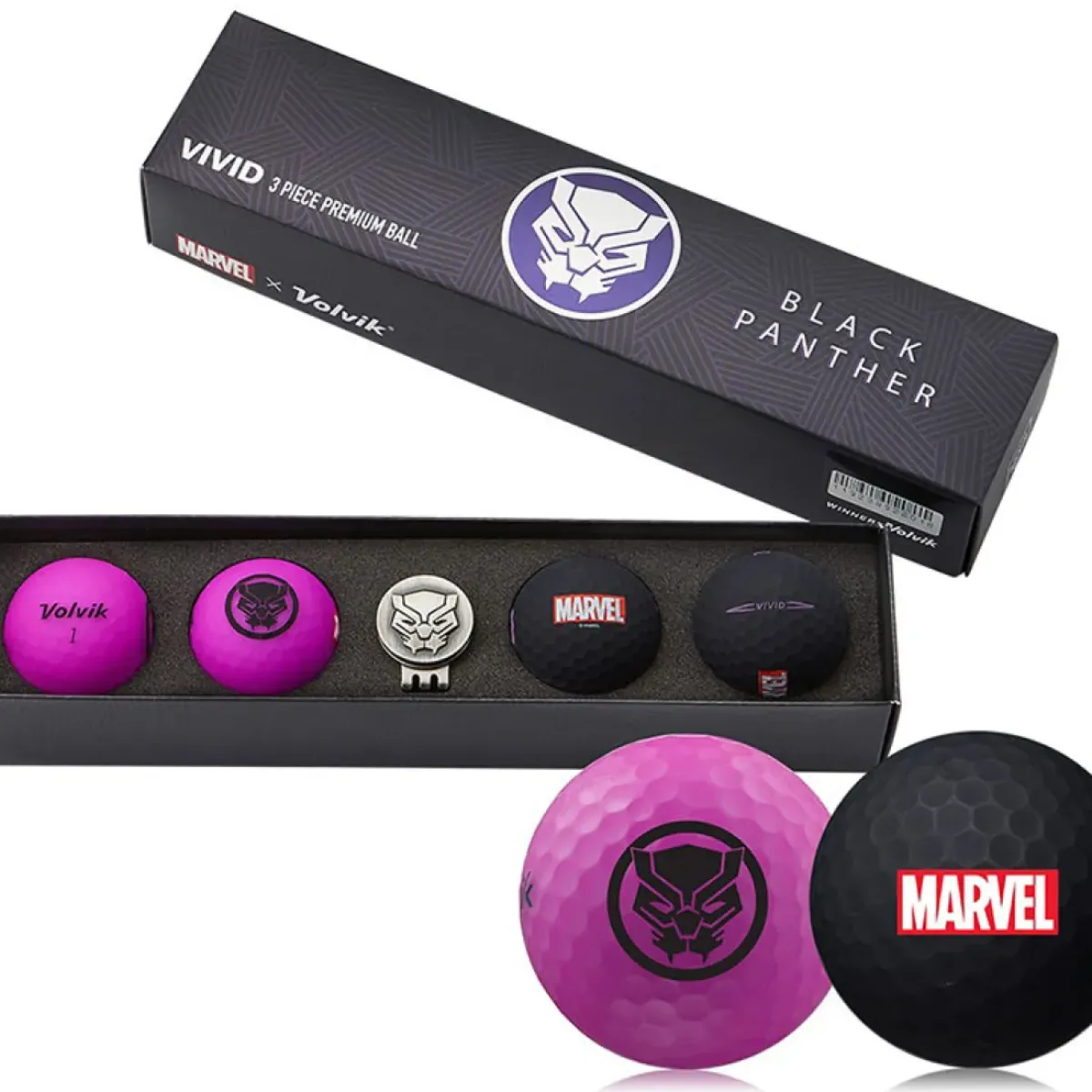 Outlet Marvel 4 Golf Ball Pack with Marker Ladies Golf Balls