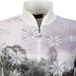 New WINTER POWER PRINT TROYER (dry Ladies 108 32 WHT Ladies Midlayers|Men's Midlayers