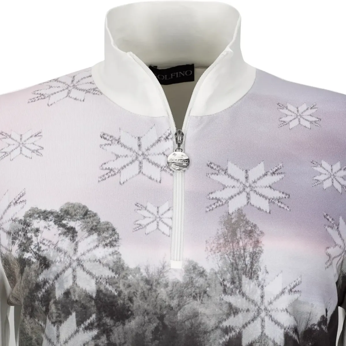 New WINTER POWER PRINT TROYER (dry Ladies 108 32 WHT Ladies Midlayers|Men's Midlayers