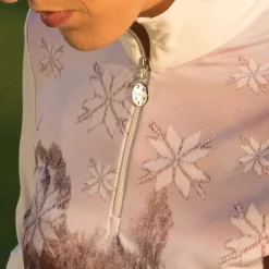 New WINTER POWER PRINT TROYER (dry Ladies 108 32 WHT Ladies Midlayers|Men's Midlayers