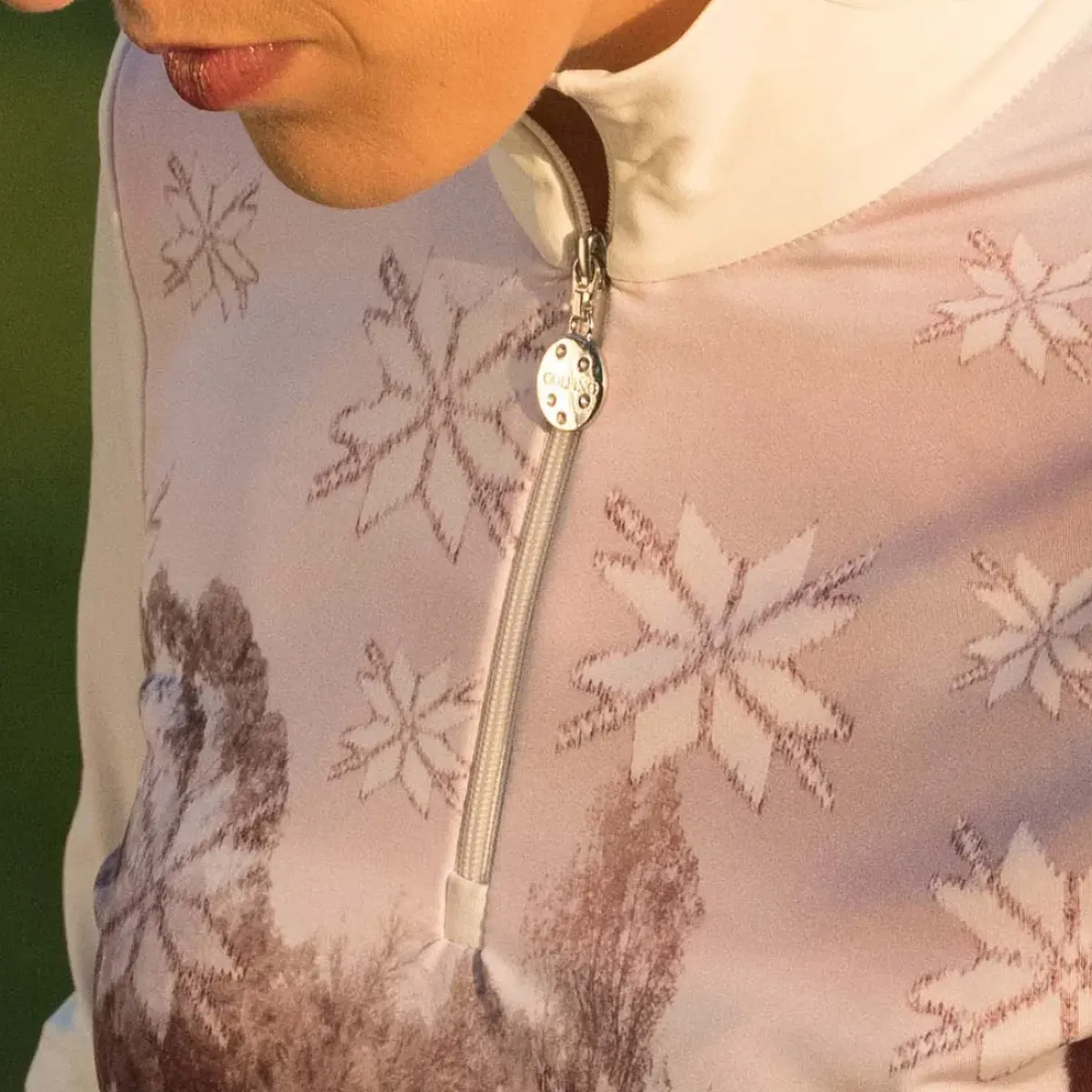 New WINTER POWER PRINT TROYER (dry Ladies 108 32 WHT Ladies Midlayers|Men's Midlayers